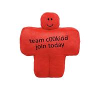 Peluche de Forsaken C00kidd Juguete de Peluche de Dibujos Animados, Linda Figura de Peluche, muñeco de Almohada for fanáticos de los Videojuegos, Regalos de decoración del hogar(Rojo)