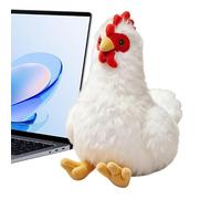Peluche de gallo - Peluche de peluche realista y cómodo para abrazos - Cojín de peluche - para adultos y mujeres, guardería en casa, escuela, oficina, librerías de coches, mesas, sofás, bibliotecas
