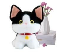 Peluche de gato genérico, dibujos animados con campanilla | Peluche de gato lindo | para, niñas, niños, adultos, amantes de los animales, Navidad, cumpleaños, Pascua, decoración para sofá y