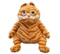 Peluche de gato naranja gordo de 30 cm, juguete de animales de peluche de gatito gordo, lindo juguete de peluche Garfield The Gato, muñecas de gato gordo, almohadas de peluche (30 cm)