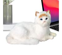 Peluche de gato para gato - Peluche de gato para gato, gran peluche suave para gatos | Peluche de gato para abrazar, peluche de gatito, compañero de abrazo, almohada realista, juguete de peluche