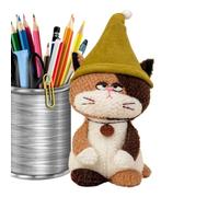 Peluche de Gato Suave Decoración Realista, Tierna y Abrazable para el | Peluche con Forma de Gato para Dormitorio, Salón, Sofá, Coche, Cama, Niños y Adultos