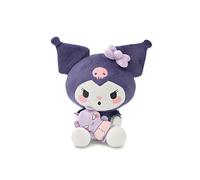 Peluche de Hello Kitty World, 25 cm, peluches de alta calidad para los fans de la popular serie de televisión, varias edición limitada a elegir (Kuromi)
