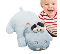 Peluche de hipopótamo, Peluche de hipopótamo - Un peluche de hipopótamo alegre con ojos llenos que saltan, Goods Toy Peluche Animal Almohada corporal Hippo Home Desktop Coche Lindo y lindo Peluche