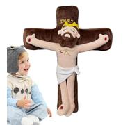 Peluche de Jesús para niños, muñeco de peluche relleno de Jesús, juguete de dibujos animados de Jesús relleno, buena elasticidad como cojín decorativo para sofá, sala de estar, habitación infantil y