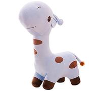 Peluche de jirafa, juguete de peluche de tamaño grande, jirafa, muñecos de peluche, cojín suave para regalo para niños (azul claro, 40 cm)