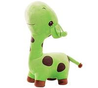 Peluche de jirafa, tamaño grande, juguete de peluche, muñeca jirafa, cojín suave para niños, regalo (verde, 70 cm)