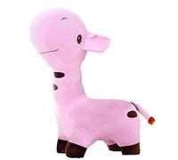 Peluche de jirafa, tamaño grande, juguete de peluche, muñeca jirafa, cojín suave, regalo para niños (rosa, 70 cm)