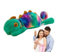 Peluche de juguete camaleón - algodón PP 45 cm 17,7 pulgadas | Cojín adorable simulado | Peluche suave camaleón | Niños Adolescentes Adultos Niñas Niños Regalo Decoración del hogar Jugar