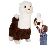 Peluche De Llama | Tierno Peluche Eléctrico De Alpaca con Sonidos Suaves,Muñecos de Animales Regalo para Niñas en Pascua Cumpleaños Navidad y Decoración Infantil