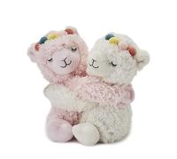 Warmies Warm Hugs Llama - Bolsas de trigo para microondas con aroma a lavanda seca francesa, peluche totalmente calentable para aliviar la ansiedad y el dolor