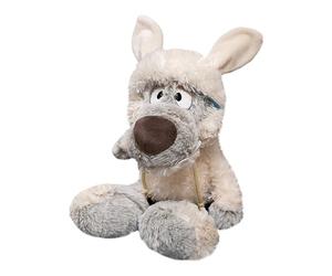 Peluche de lobo de peluche - adorable muñeca de 11,8 pulgadas, traje de oveja Plushi, juguete coleccionable Huggable, figura decorativa acogedora | Juguete de peluche de lobo relleno para el