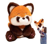 Peluche De Mapache - Juguete Emocional Con Detalles Realistas,Juguete De Peluche En Forma De Mapache | Para Niños Adultos Cumpleaños Sofá Accesorio Para Foto Sala De Estar Habitación De Niños Coche
