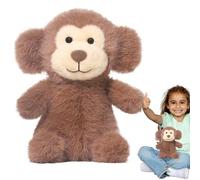 Peluche de mono pequeño, bonito muñeco de trapo de 23 cm | Suave y cómodo peluche de algodón PP, 150 g, adorable almohada para dormir que proporciona un acompañamiento relajante para la decoración de