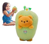 Peluche de Oso Reversible, Peluche de Conejo Zanahoria | Osos de Peluche para niñas - Berenjena Suave Que transforma Animales de Peluche decoración del Coche compañero de Juegos Infantil
