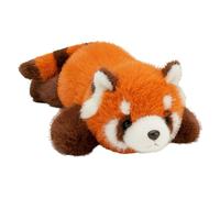 Peluche de panda rojo - 45 cm de poliéster | Panda rojo | Cojín de panda suave y ponderado | adorable juguete de peluche que proporciona comodidad y diversión mientras se relaja en casa, de viaje y