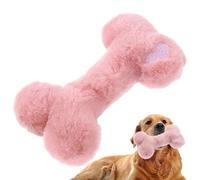 Peluche de Pascua para mascotas: masticable para perros | Suave diseño en forma de hueso de peluche, ligero y duradero, accesorio que produce ruido para cachorros y perros pequeños,