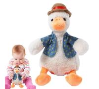Peluche De Pato Cantante - Juguete De Baile Interactivo De 10 Pulgadas, Animal De Peluche Suave Y Tierno, Que Habla | Divertido Regalo Navideño Para Niños, Niños Pequeños, Niñas, Acción De Gra