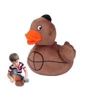 peluche de pato suave, animal de peluche de pato de peluche | Pato de peluche de diseño de globo deportivo | Almohada de peluche creativa y cómoda, juguete de diseño lindo para Navidad, santa va