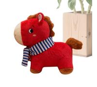 Peluche de peluche | 2026 Linda muñeca de peluche de Año Nuevo Rojo | Animal de peluche de un caballo de Año Nuevo Chino - Para Colegas Adultos Oficina Coche Sala de estar