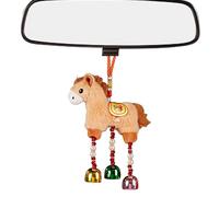 Peluche de peluche de peluche rojo colgante muñeca para la decoración, con una campana pequeño juguete de peluche, para el hogar, sala de estar, festivales de primavera, año nuevo, puerta, ventana