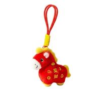 Peluche de peluche - Lindo colgante de muñeca de recuerdo | diseño de animales chinos con cordón - para mochila, de cumpleaños, Navidad, de primavera, , decoración del hogar