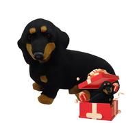 Peluche de perro realista. Tamaño: 22 x 5 x 12 cm o 20 x 11 x 14 cm. Un modelo realista y lindo de peluche que es perfecto para la decoración de interiores, para regalar o para enseñar