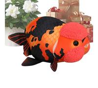 Peluche de pez de peluche de juguete - Almohada de animales de carpa ranchu de peluche 3D - Cojín de pescado relleno | Para niños y adultos, para escritorio, sofá, mesita de noche, para cumpleaños y