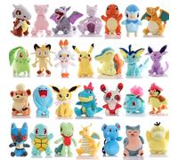 Peluche de Pikachu 2026, Lindos Peluches de Pokémon Charmander, Squirtle, Bulbasaur, Eevee, Scorbunny, Gengar, Snorlax, Regalos de Navidad 16cm33