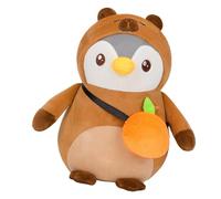 Peluche de pingüino de Peluche,Juguete de Peluche de pingüino | Peluche de de ,Pingüino amigable con la Piel durmiendo Abrazando la Almohada de Felpa para la Sala de Estar del dormitor
