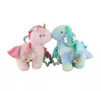 Peluche de poni musical para bebé con mordedor y sonajero