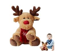 Peluche De Reno Peluche Navideño Suave Juguete Decoración Para El Hogar | Muñeco De Felpa Festivo Para Niños Cuarto Infantil Dormitorio Sala De Juegos Estudio Salón Casa Apartamento Sofá Cama