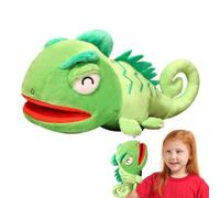 Peluche De Reptil: Marioneta Camaleón De 25 Cm, Juguete De Lagarto De Peluche Suave, Marioneta De Mano con Móvil para Niños, Narración De Cuentos, Tiempo De Juego, Regalos De Cumpleaños, Diversió