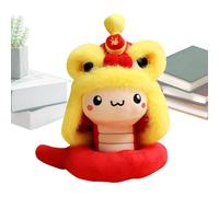 Peluche de serpiente de Año Nuevo chino, Peluche de serpiente de año chino, Bueno de dibujos animados serpiente 2025 peluche, Peluche suave de dibujos animados festivo y cómodo muñeca de peluche chino