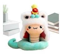 Peluche de serpiente de Año Nuevo Chino,Peluche de serpiente de Año Nuevo chino - Bueno 2025 suave peluche en forma de dibujos animados,Suave peluche de dibujos animados festivo y cómodo muñeca de
