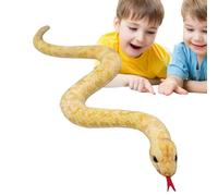 Peluche de serpiente de peluche, juguetes de broma de animales - 39 pulgadas de gran tamaño de serpiente falsa de peluche juguete realista para fiesta de cumpleaños de niños para mayor durabilidad y