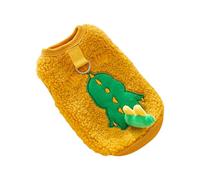 Peluche de suéter para Perros pequeños - Winter Dog, Ropa Suave para Mascotas | Suéter cálido Razas pequeñas, Cute Puppy, Plush Pullover, Ropa de Invierno frío, diseño de Dinosaurios distintivos