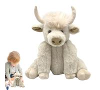 Peluche de vaca de las tierras altas, juguete de vaca de las tierras altas, peluche de vaca escocesa de Highland de 10 pulgadas | Peluche de vaca marrón, ganado Highland de buenas noches, Animal de