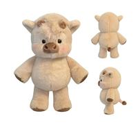 Peluche De Vacas Highland, 45cm Peluche de Becerro Corriendo Adorable Animal de Peluches de Vacas Para Aliviar El Estrés, Almohadas de Peluches de Jabalís Decoración del Hogar, Regalo para Niños