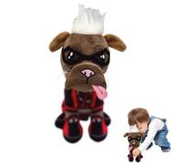 Peluche Dead pool, 25cm Peluche Dogpool, Juguete de Peluche para Perros, Wolverine & Dead-Pool Toy, Deads Pools Juguetes de Peluche, Kawaii Dog Peluche Juguete, Juguetes para Fans y Coleccionistas