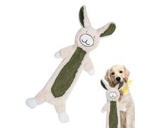 Peluche Dog Chew Toy - 23,62 Pulgadas Soft Squeaky Bunny | Interactive Crinkle Paper Toy, Enrichment Chewer for Indoor, Outdoor, Yard, Park, Beach, Piscina y Uso de Viajes