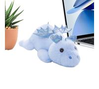 Peluche Dragon Mignon 28cm | Doudou Petit Dragon Volant Couché En Coton PP | Coussin Décoratif Doux Idée Cadeau Anniversaire & Fête Pour Garçons & Filles