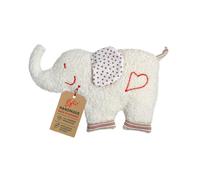 Peluche Elefante térmico 100% ecológico de lana virgen KbA y relleno de huesos de cereza fabricado en Alemania