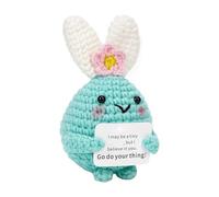 Peluche emocional - Amigurumi Divertido y Positivo | Peluche Conejo Reconfortante para Halloween Pascua Navidad Regalo Hogar Amigo Mamá