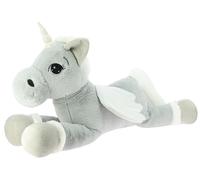 Peluche EQUI-KIDS - Unicornio con alas (modelo grande) - Gris Claro