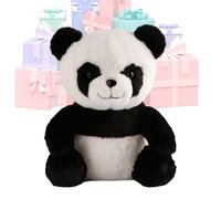 Peluche genérico Panda - con música suave peluche pequeño Panda, cojín transpirable realista, funda lavable regalo para niño, niña, cumpleaños, Navidad
