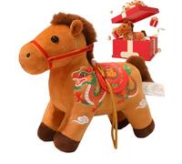 Peluche genérico - Plush, 4,72x5.51x2.36in Festive Doll Soft Stuffed Animal | Year of The Horse Collectible Decorative Toy, Hugging Plushes for Birthday, Navidad, Chinese New Year, Nursery Decor