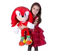 Peluche Gigante Knuckles Sonic Rojo 70 cm, Tamaño XL