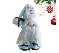 Peluche Gnomos de Navidad - Peluche escandinavo Tomte de los gnomos Nisse, Figura Coleccionable de 27 cm | Peluchex Rudolph rústico sin Rostro para decoración de estanterías, Vacaciones