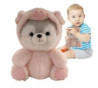 Peluche Husky - Suave y peluche transformado animal doméstico creativo - Transformar la muñeca del perro del juguete de la muñeca husky, perro husky relleno cocc